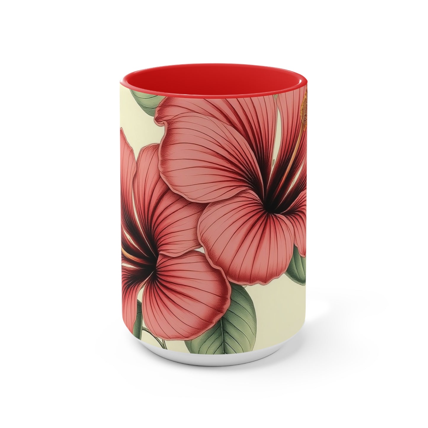 Accent Mugs - Vintage Coffee Cup, Floral Tea Mug, Drinkware, Unique Gift for Nature Lover