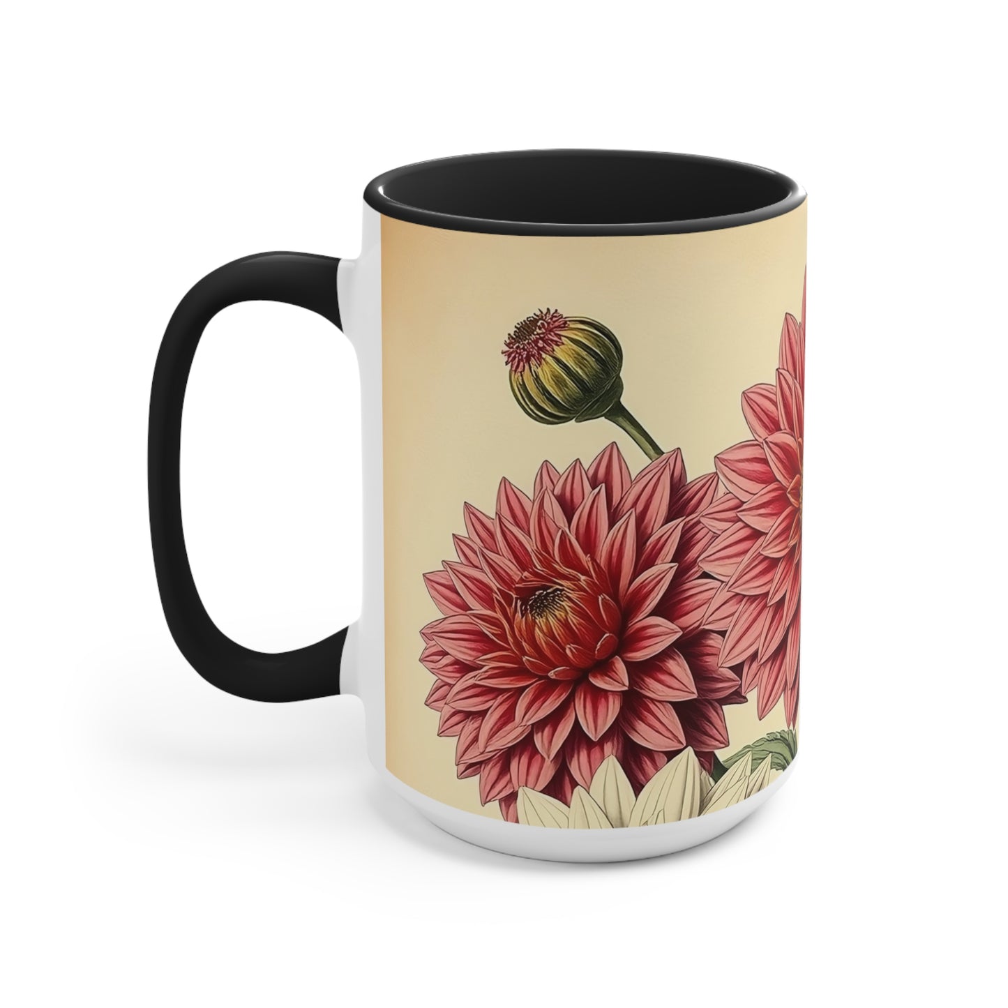 Accent Mugs - Vintage Coffee Cup, Floral Tea Mug, Drinkware, Unique Gift for Nature Lover