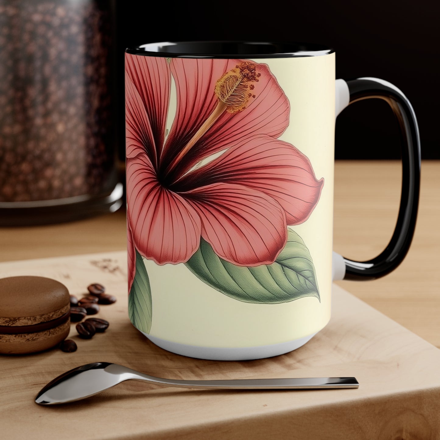 Accent Mugs - Vintage Coffee Cup, Floral Tea Mug, Drinkware, Unique Gift for Nature Lover