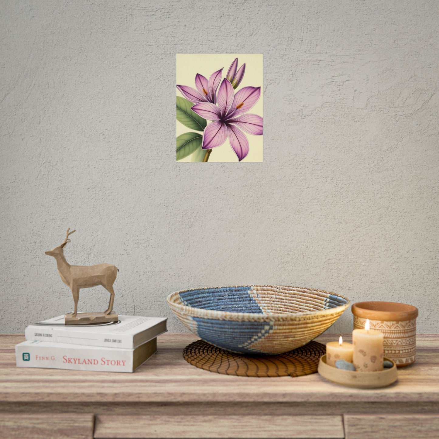 Vintage Purple Lily Poster
